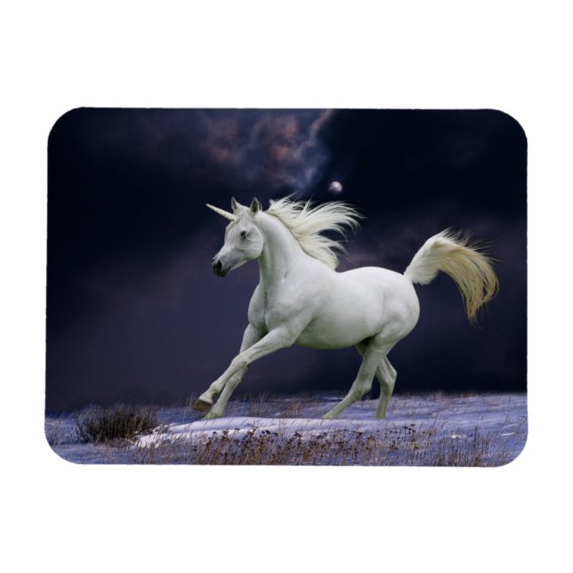 Imán Caballos de fantasía: Unicornio (Horizontal)