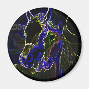 Imán Caballos de luz negra