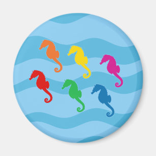 Imán Caballos de mar del arcoiris