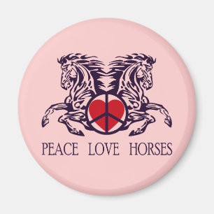 IMÁN CABALLOS DEL AMOR DE LA PAZ