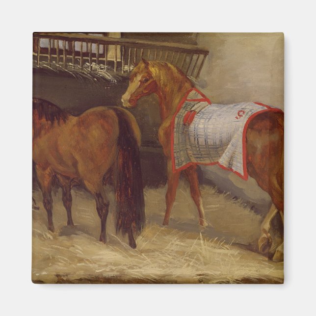 Imán Caballos en los establos (Frente)