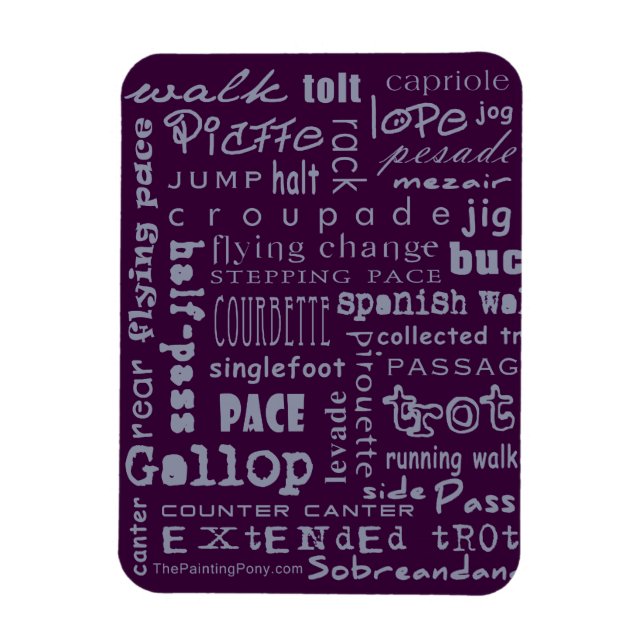 Imán Caballos Gaits (Vertical)