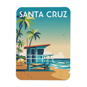Imán Cabaña de salvavidas en Santa Cruz California Viaj