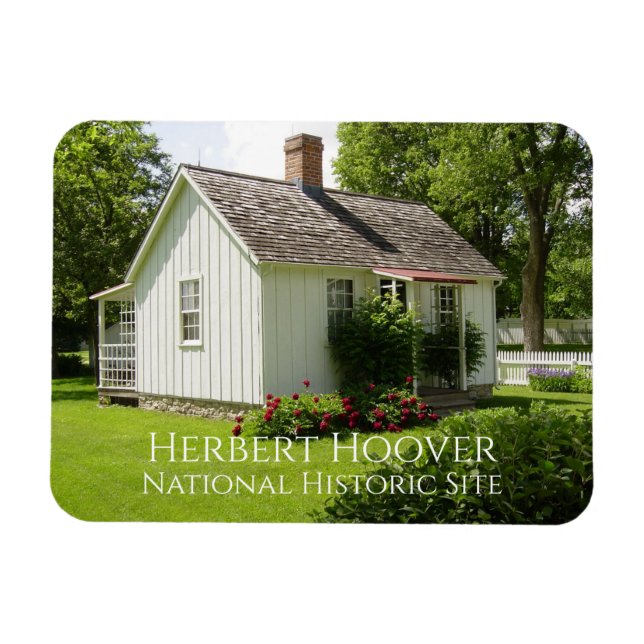 Imán Cabaña, Jardín, Herbert Hoover Nacimiento, Iowa (Horizontal)