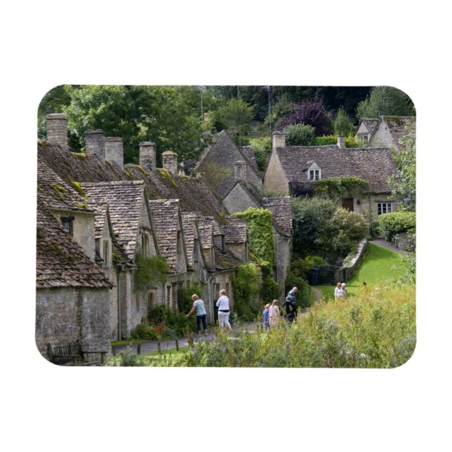 Imán Cabañas de piedra de Cotswold en el pueblo de (Horizontal)