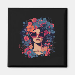 Imán Cabello Afro Natural Orgullo de la Historia Negra 
