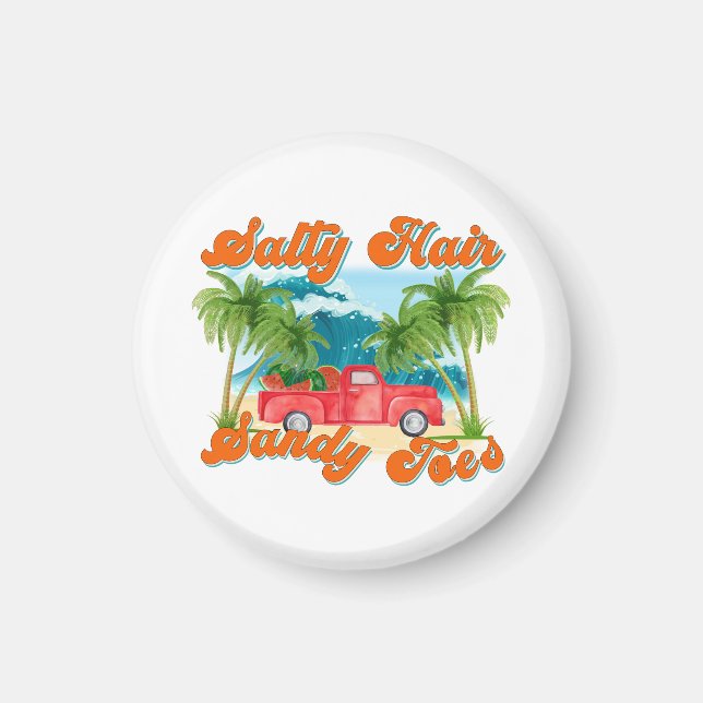 Imán Cabello salado, sandy dedos | Isla Tropical (Frente)
