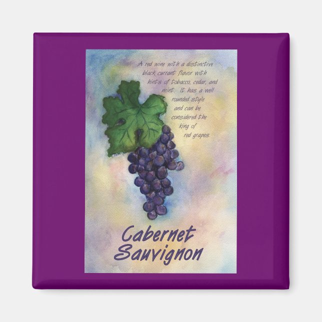 Imán Cabernet Sauvignon Wine Magnet (Frente)