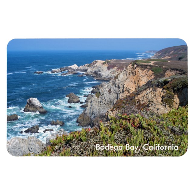 Imán Cabeza de Bodega Rugged Coast and Trail (Horizontal)