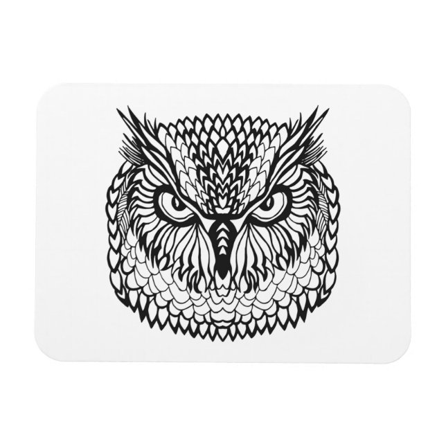 Imán Cabeza de búho de águila estilo (Horizontal)