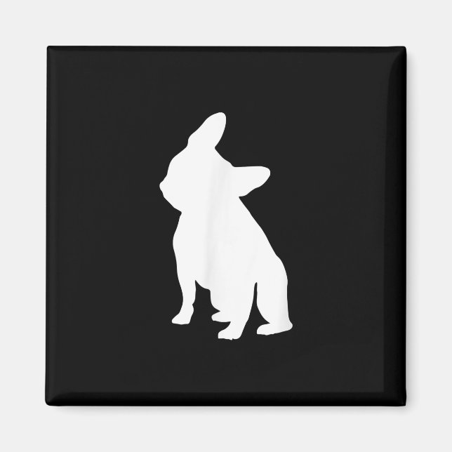 Imán Cabeza de Bulldog francesa Tilt Apparel, cabeza fr (Frente)