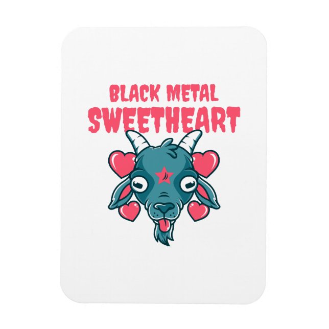 Imán cabeza de cabra adorable baphomet (Vertical)