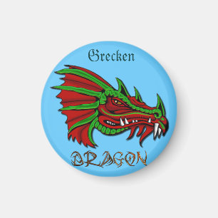 Imán Cabeza de dragón de vintage