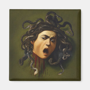 Imán Cabeza de Medusa Caravaggio pintando cuadros de mi