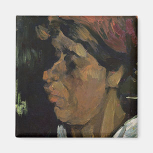 Imán Cabeza de un campesino holandés, 1884 de Vincent