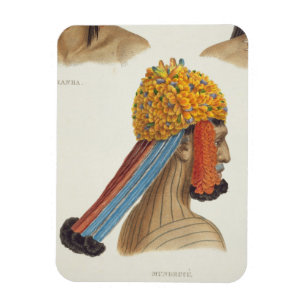 Imán Cabeza de un hombre de la tribu de Mundrucu, de