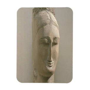 Imán Cabeza de una mujer (piedra)