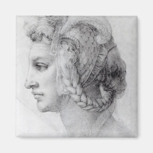 Imán Cabeza ideal de una mujer, c.1525-28