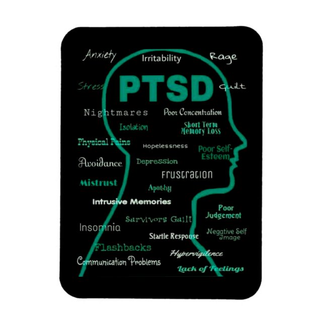 Imán Cabeza/Síntomas del PTSD (Vertical)