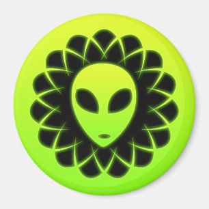 Imán Cabeza verde del extranjero de espacio del