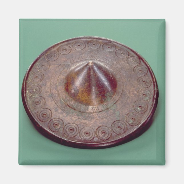 Imán Cabezal de alfiler incizado, de Irlanda, c.700 a.C (Frente)