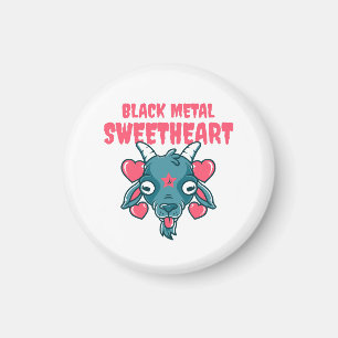 Imán cabezita de cabra baphomet adorable