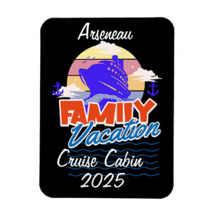 Imán Cabina de crucero para vacaciones familiares perso
