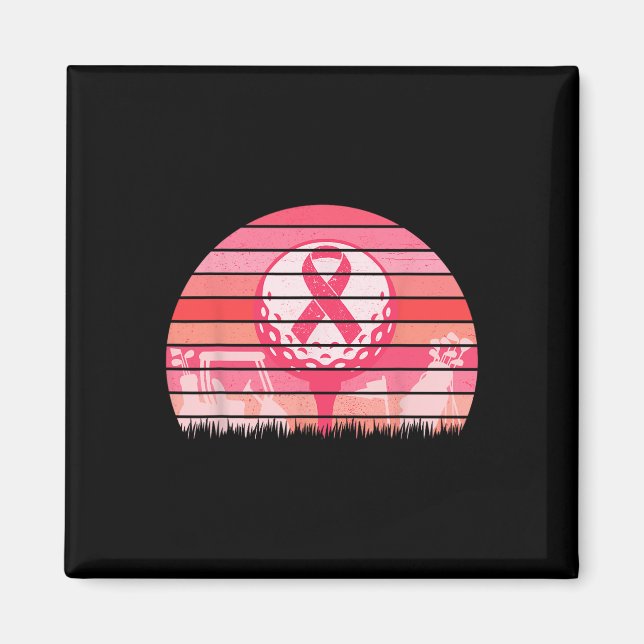 Imán Cabina de golf de Cáncer de Mama (Frente)