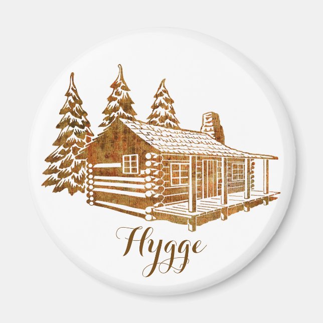 Imán Cabina de registro acogedora - Hygge o tu propio t (Frente)
