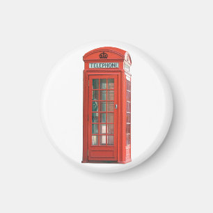 Imán Cabina de teléfono roja