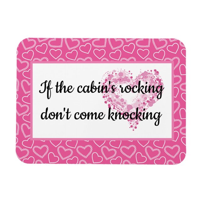 Imán Cabina divertida de la cabina de luna de miel de l (Horizontal)