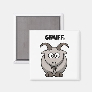 Imán Cabra Gris Gruñona Dibujo Animado Cuento de Hadas