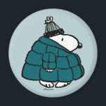 Imán Cacahuetes | Chaqueta Snoopy Winter Puffy<br><div class="desc">Echa un vistazo a este divertido diseño de maní con Snoopy.</div>