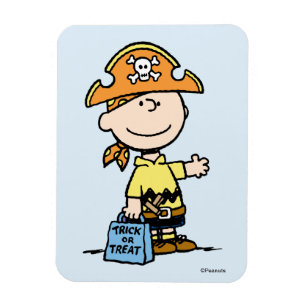 Imán Cacahuetes Charlie Brown Pirata Halloween