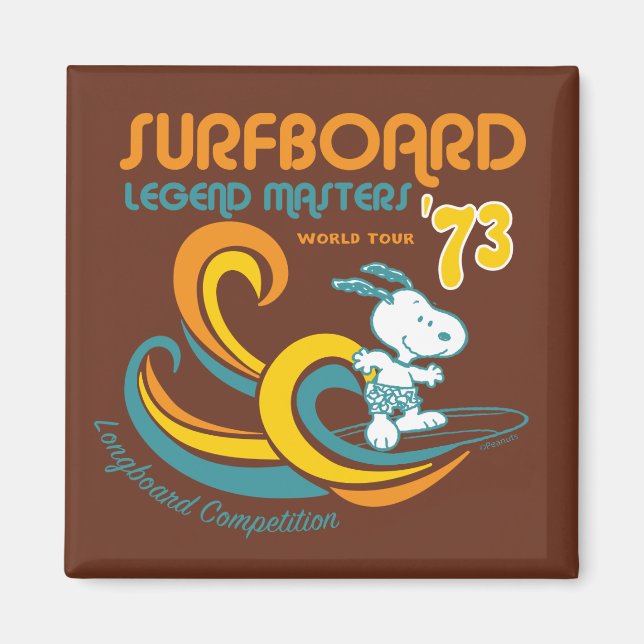 Imán Cacahuetes | Concurso Snoopy Surfboard Longboard (Frente)