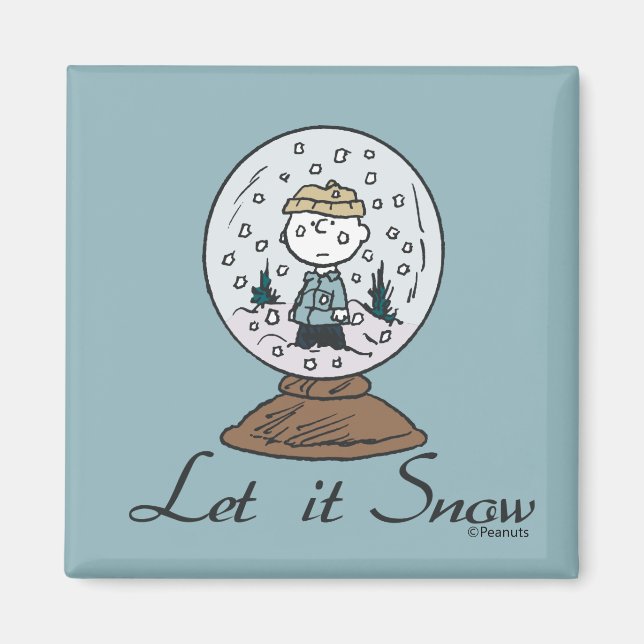 Imán Cacahuetes | Globe de nieve Charlie Brown (Frente)