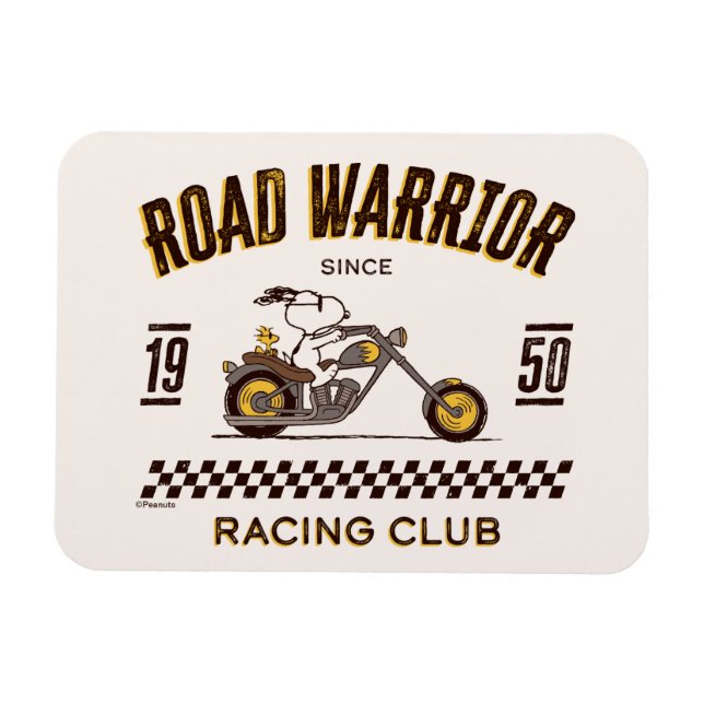 Imán Cacahuetes | Guerreros de Snoopy & Woodstock Road (Horizontal)