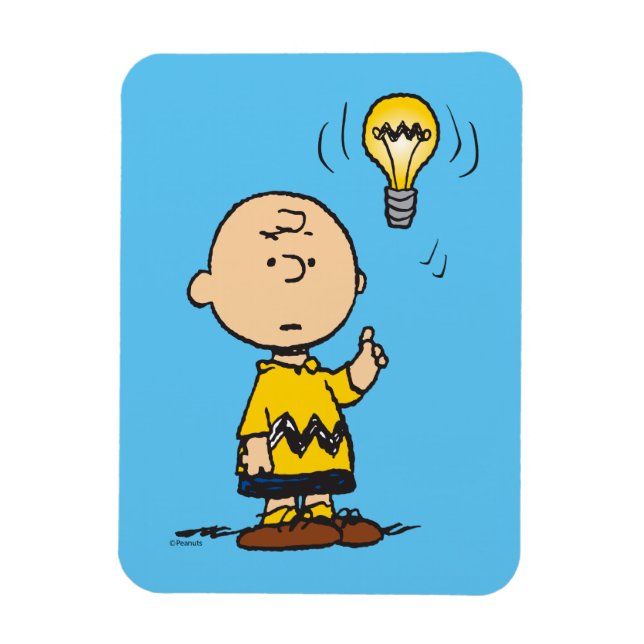 Imán Cacahuetes | Idea de Charlie Brown sobre la bombil (Vertical)