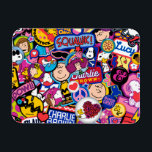 Imán Cacahuetes | Patrón de parches de mixtape<br><div class="desc">Echa un vistazo a este divertido diseño de The Peanuts Gang en parches bonitos.</div>