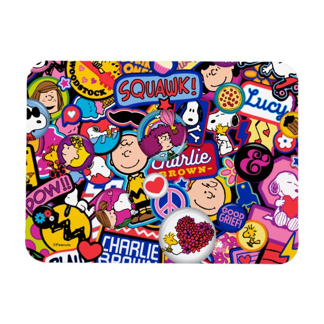 Imán Cacahuetes | Patrón de parches de mixtape (Horizontal)