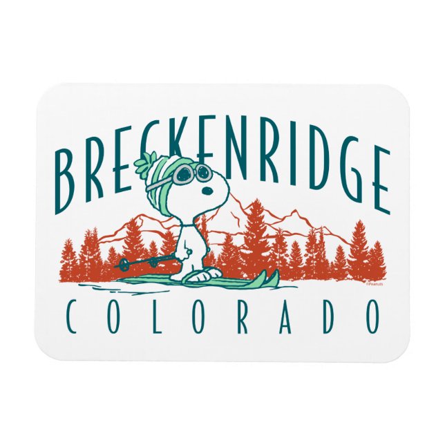 Imán Cacahuetes | Snoopy Breckenridge Colorado (Horizontal)