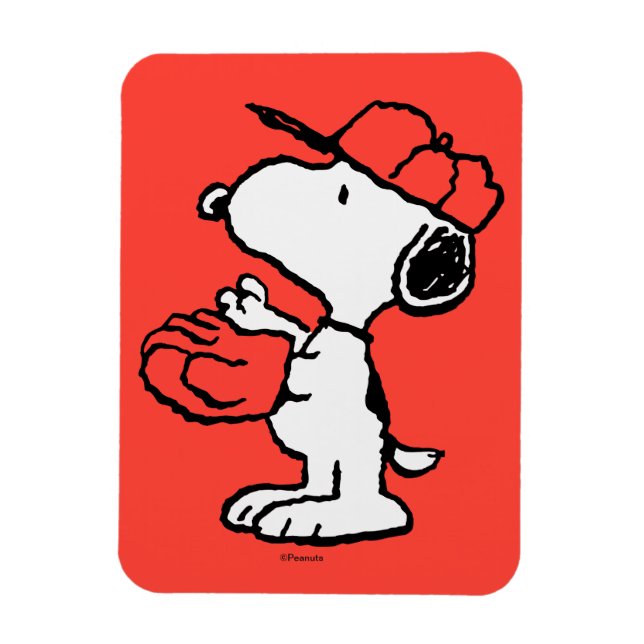 Imán Cacahuetes | Snoopy Making the Catch (Vertical)