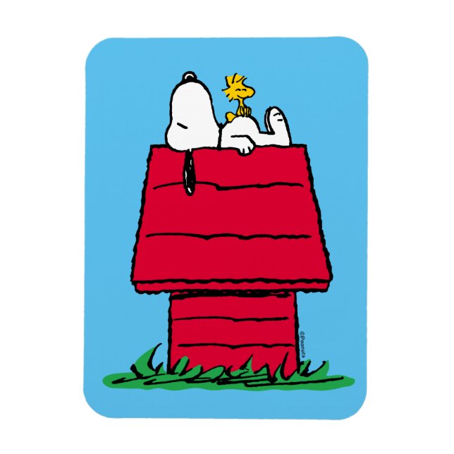 Imán Cacahuetes | Snoopy & Woodstock Doghouse (Vertical)