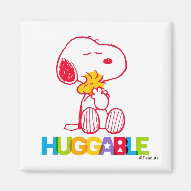 Imán Cacahuetes | Snoopy & Woodstock Huggable (Frente)