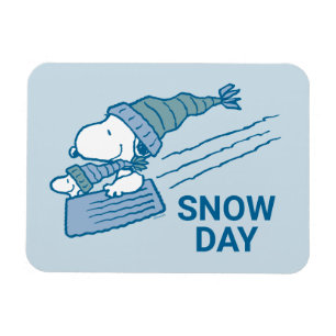 Imán Cacahuetes   Snoopy & Woodstock Sledding
