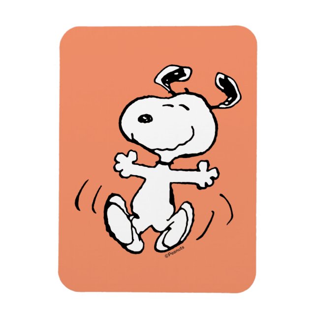 Imán Cacahuetes | Un baile feliz Snoopy (Vertical)