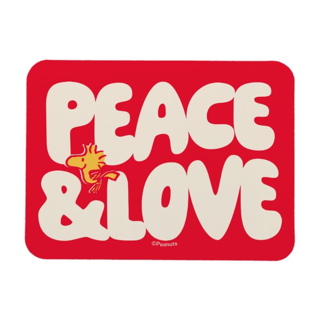 Imán Cacahuetes | Woodstock de paz y amor (Horizontal)