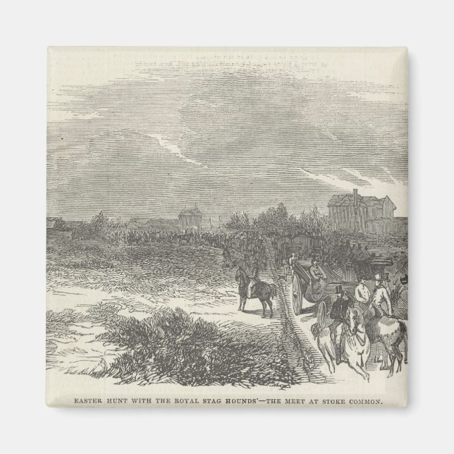 Imán Cacería de Pascua con el escalón real (Frente)