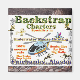 Imán Cacería Submarina de Alces en Alaska con Backstrap