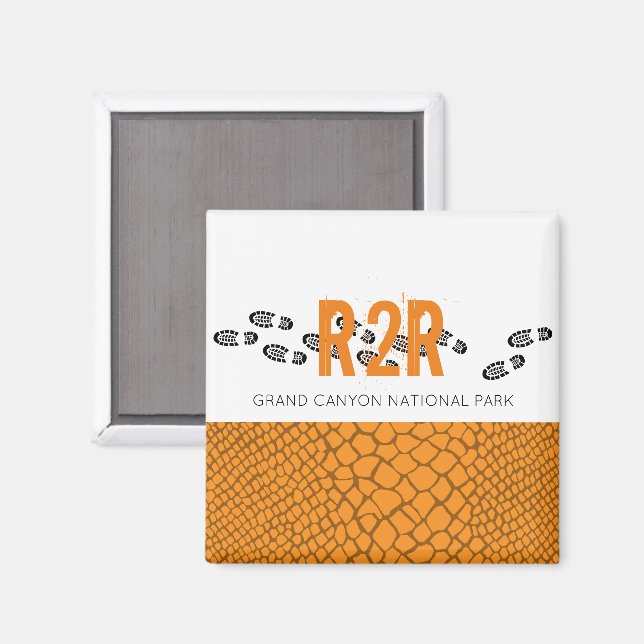 Imán Cacerolazo de excursión Gran Cañón R2R Aventura Di (Anverso/Reverso)